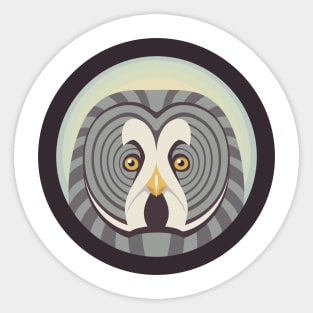 Great Gray Owl Logo Sticker